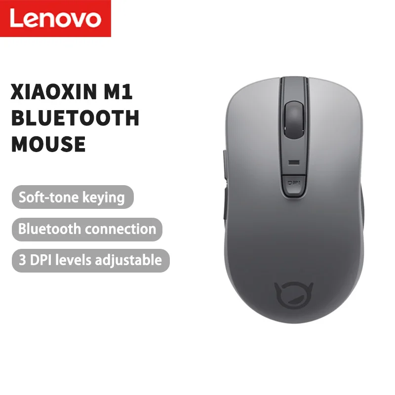 

Lenovo Xiaoxin M1 Bluetooth Wireless Mouse Light Tone 3-speed DPI Adjustable Light and Portable 5-button Business Office