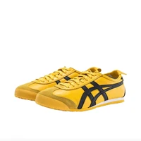 Onitsuka Tiger MEXICO 66 Skateboarding Shoes for Man and Woman, Low Cut, Classic Style Sneakers, Yellow