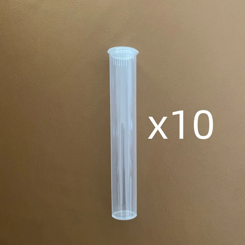 10-Pack Smell-Proof Waterproof Plastic Storage Tubes - Airtight Seal Containers