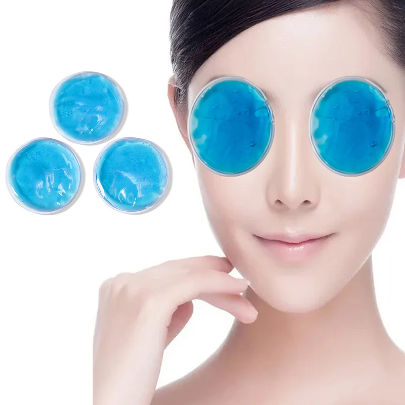 Ice Gel Eye Mask Reusable Cold Cooling Eye Patches Soothing Relief Eye ...