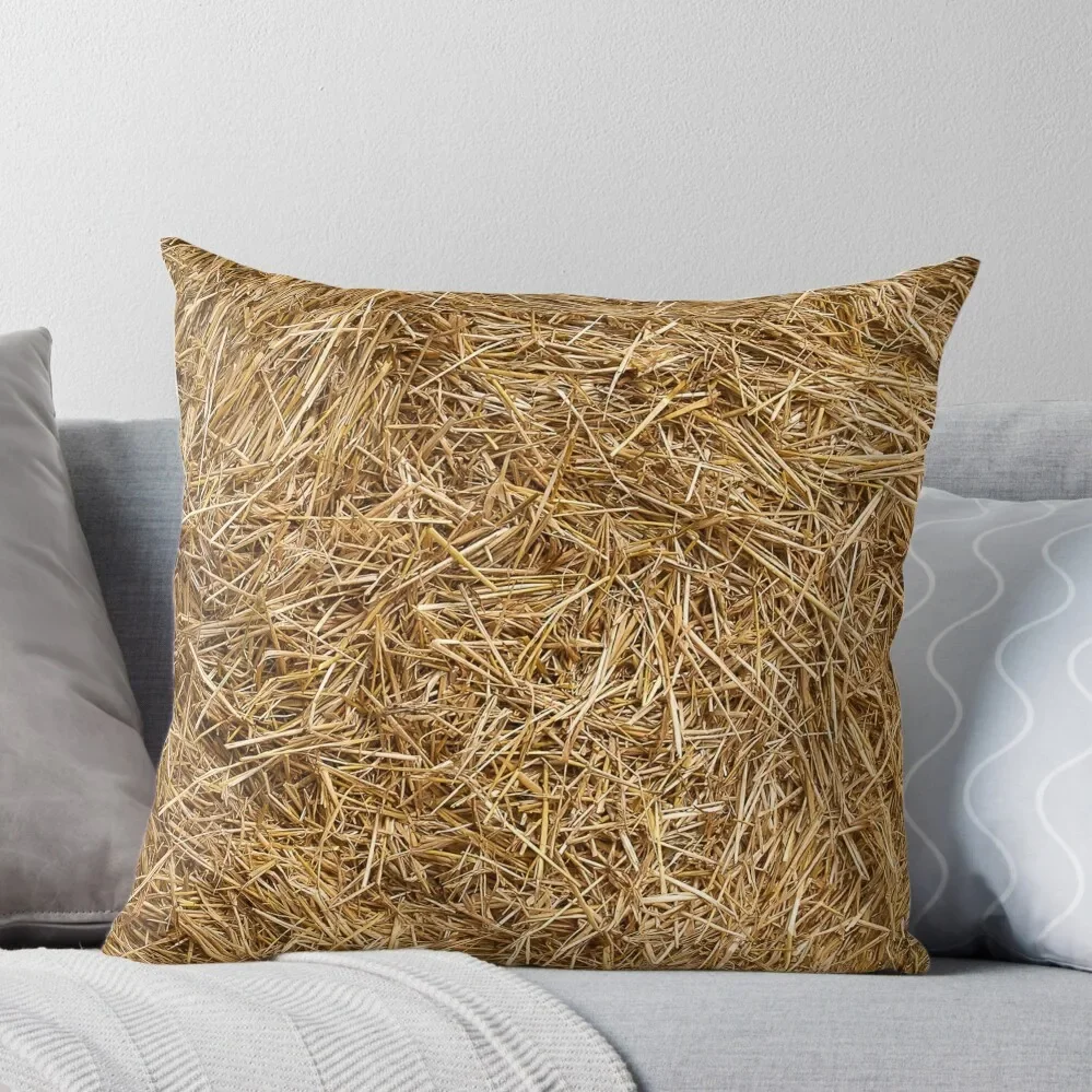 

sunny natural hay, straw Throw Pillow christmas cushions covers Sofa Cushions Throw Pillow Covers