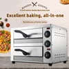 Commercial Single Layer 14-inch Pizza Oven 2400W Electric Pizza Oven Stainless Steel Pizza Toaster 2