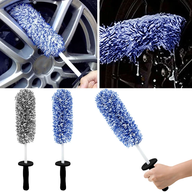 Wheel Cleaning Brushes For Rims Tire Brush Rim Cleaner Brush Microfiber Car  Rim Cleaning Brush For Car Detailing Car Wash Brush - AliExpress