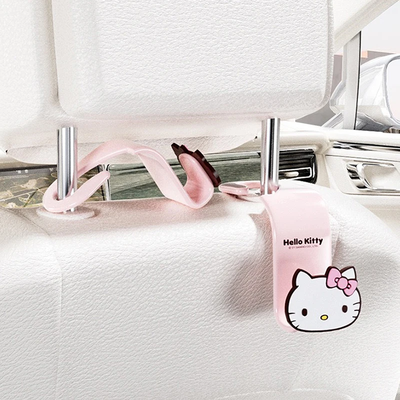 

Милый мультяшный крючок Sanrio Hello Kittys, милые аниме аксессуары, украшение для спинки автомобиля, многофункциональный автомобильный крючок, подарки для девочек, игрушка