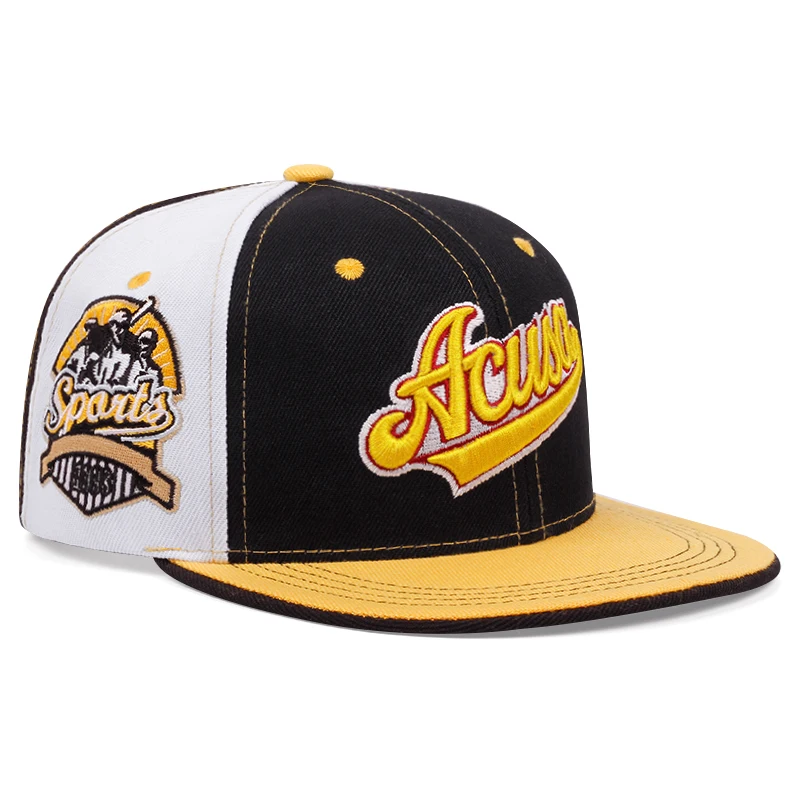Casquette et chapeau sportswear GENERIQUE Bulls casquette de baseball brodée Noir blanc