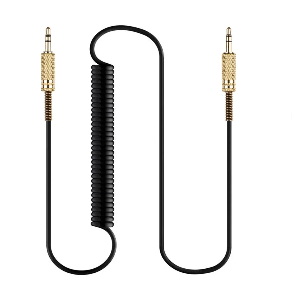 Cavo Di Prolunga Per Cavo Aux A Spirale A Molla Di Ricambio Ofc Per Apple Ipod Hifi Speaker System Sound Dock