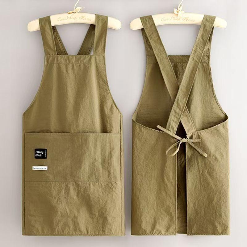 New【Cooking Kitchen Aprons Breathable Wear Resistant Adult Waist Aprons Anti Fouling Soft Restaurant Work Clothes Home】