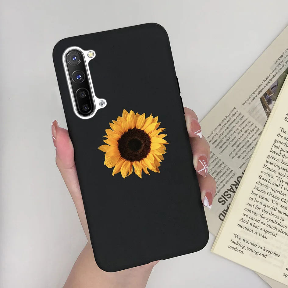 Stylish Sunflower & Daisy Matte Soft Silicone Protective Phone Case