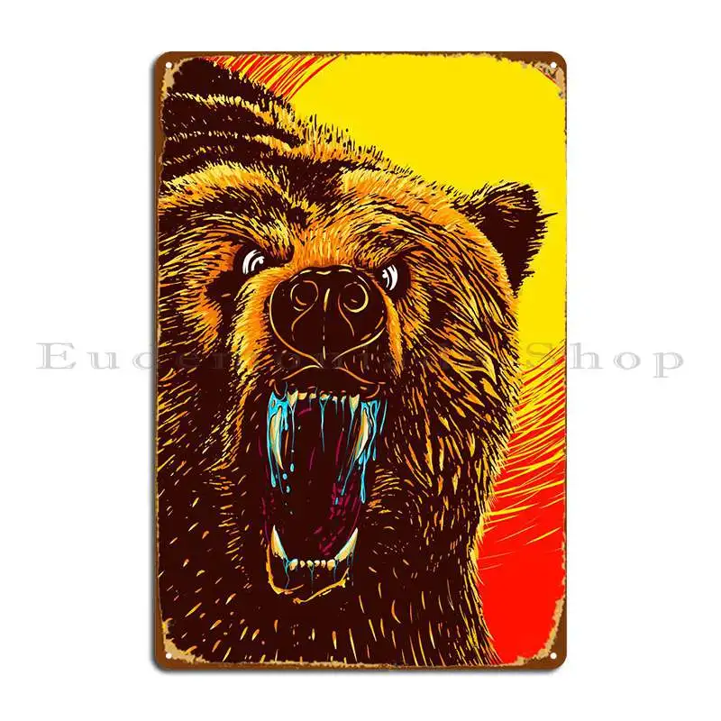 

Металлические знаки с мудрым медведем, персонализированный клубный кинотеатр, жестяной плакат