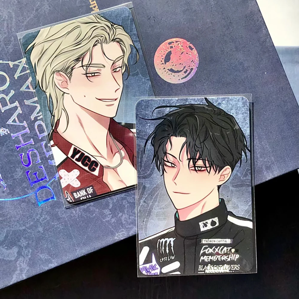 황혼의 저조 애니메이션 카드 김의현 3 인치 작은 카드 어린이 문구 학생 메시지 컬렉션 선물 방수