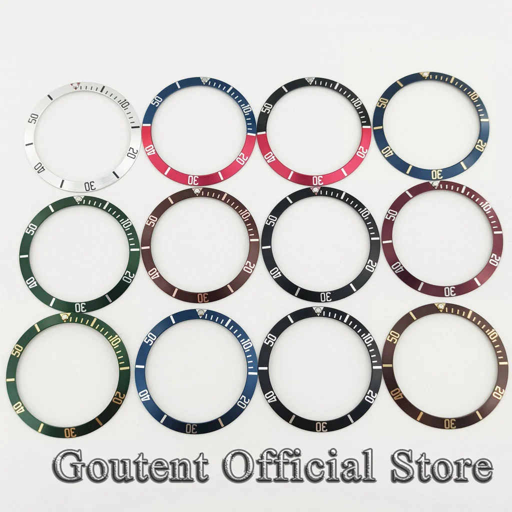 

Goutent 39.5*32.1mm Aluminum Material Watch Bezel Insert Fit Men's Automatic Watches Watch Accessories