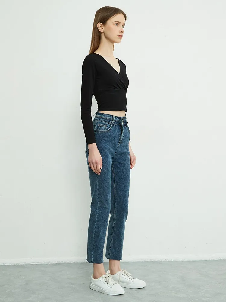 Finewords High Waist Skinny Jeans Women 