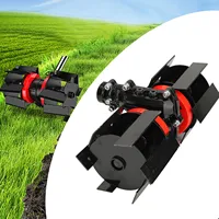 Weeding Wheel 14cm Weeding Wheel 9 Teeth Straight Blade Universal Lawnmower Accessory Deep Plowing Wheel for Loosening Trenching 1