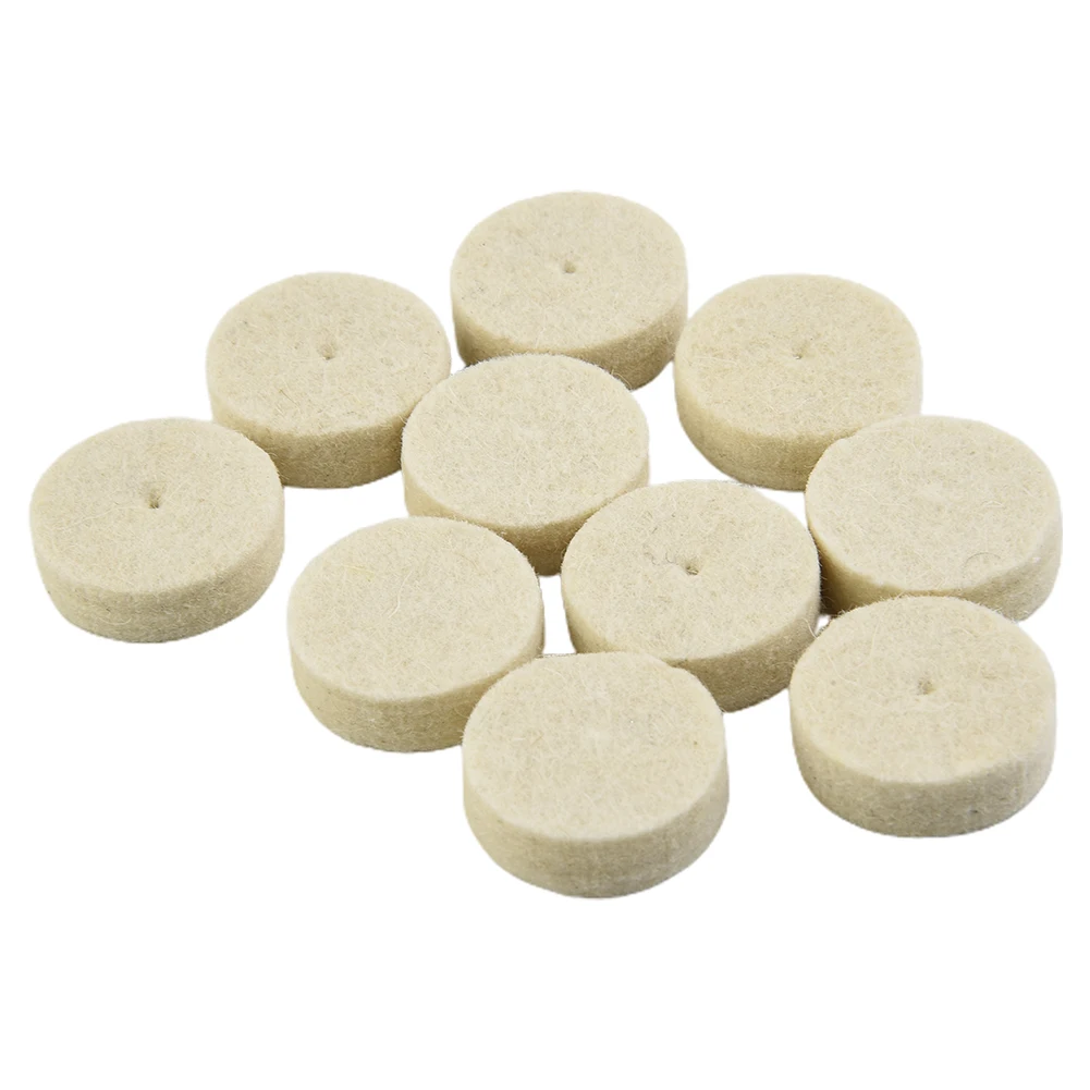 33-teiliges Set aus Wollfilz-Polierscheiben, Polierpads, Schmuckspiegelpolierpads mit 3mm Schaft für Bohrmaschinen und Rotationswerkzeuge – Detail 7