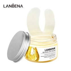 LANBENA Eye Bag Mask Gold Osmanthus Hyaluronic Acid Eye Care Collagen Gel Whey Protein Eye Sleep Patches Remover Dark Circles