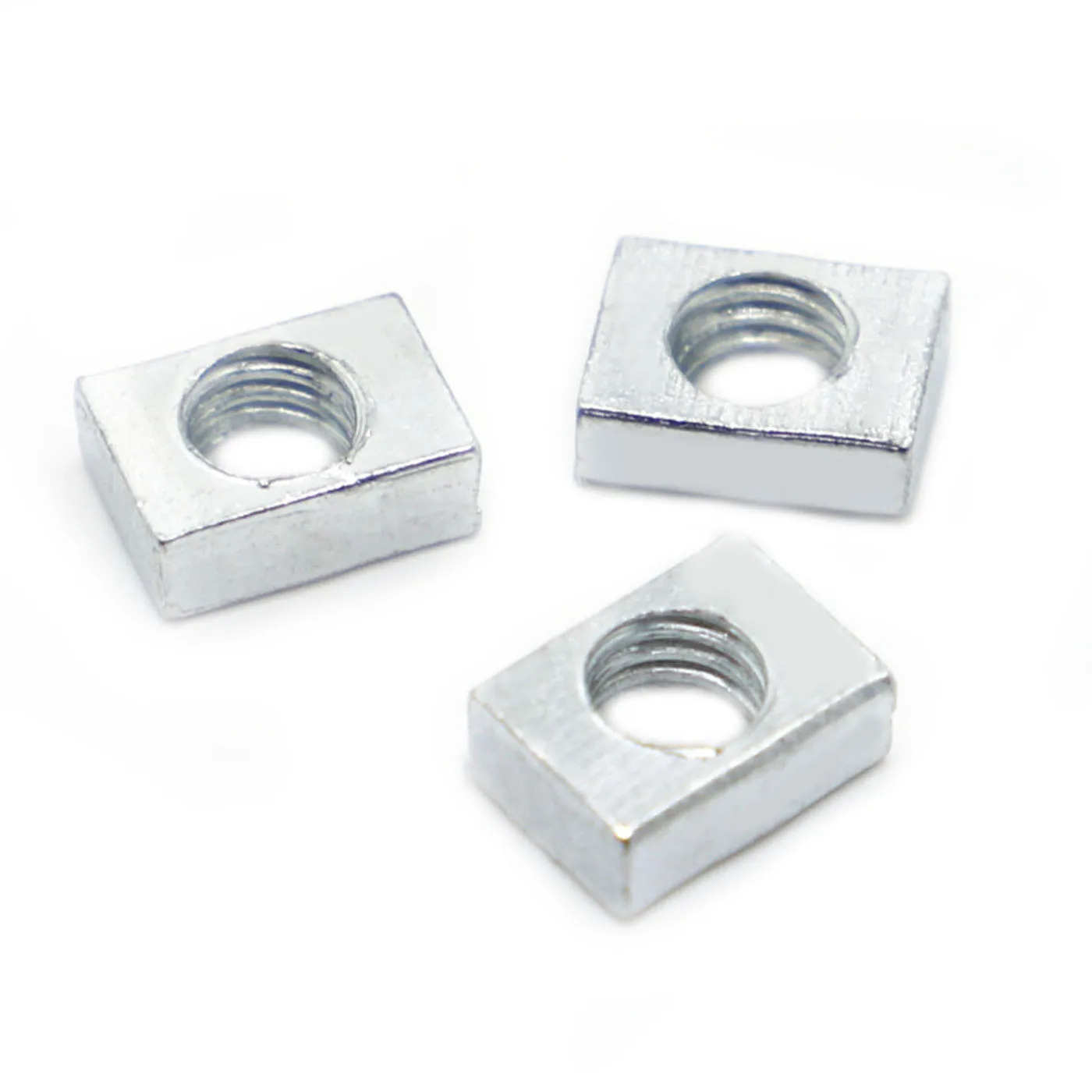 5-50pcs Thin Square Nut M3 M4 M5 M6 M8 Zinc Plated Steel Rectangular Nuts Slider Block for Aluminum Profile Accessory