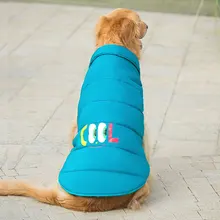 

Autumn and Winter New Warm Large Dog Golden Retriever Samoyed Thickened Big Dog Cotton-Padded Clothes Medium