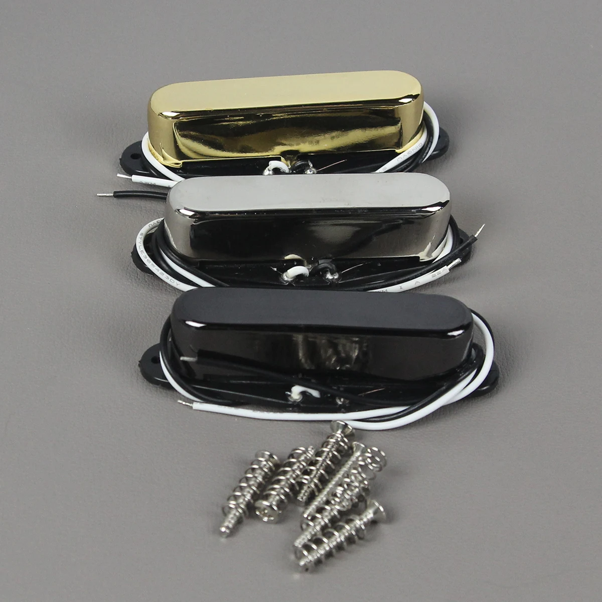 FLEOR 1pc Alnico 5 Single Coil Pickup Neck Guitar Pickup Fit TL Electric Guitar,Chrome/Gold/Black Colors Option
