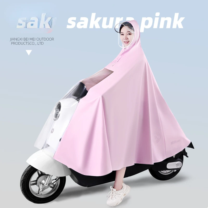 Thickened adult models Electric Car Tricycle Special Rain Poncho long Full Body Storm-proof Takeaway Rain Poncho