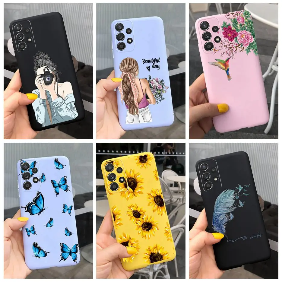 Per Samsung Galaxy A13 Custodia Sm-A135F Custodia Morbida Antiurto Siliccone Per Samsung A13 A 13 Galaxy A13 Fundas Capa Bumper