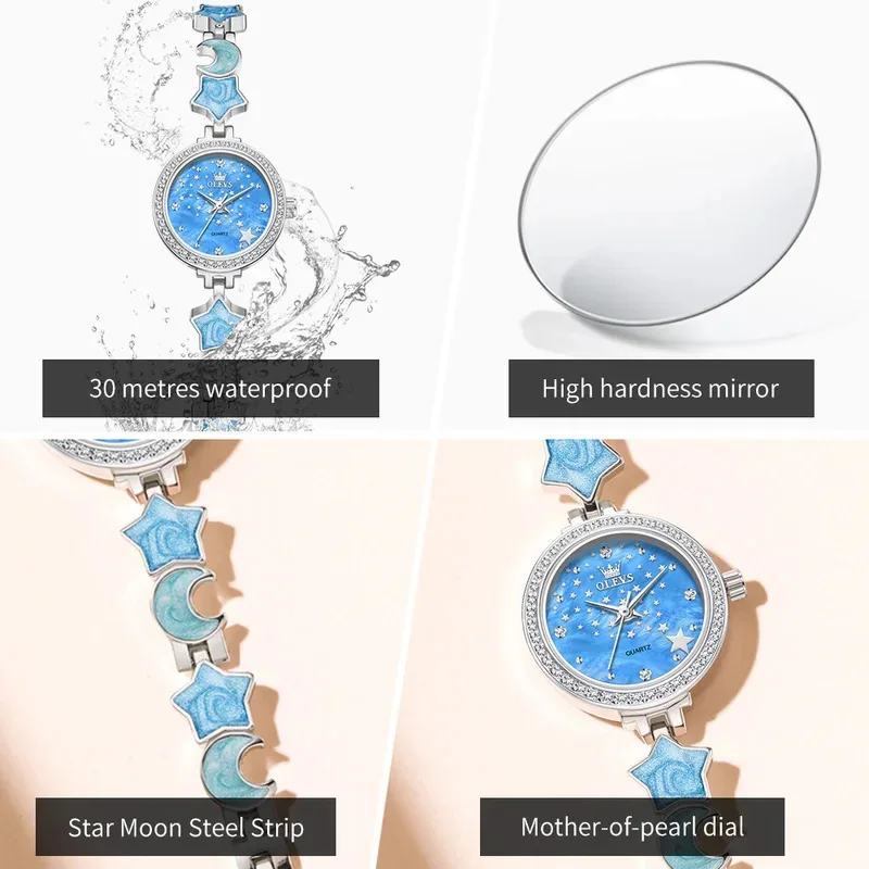 Relojes Mujer Reloj de Cuarzo Resistente al Agua 30M Pulsera de Acero Inoxidable Reloj de Mano de Lujo para Mujer Nuevo Reloj Mujer_voghion.com