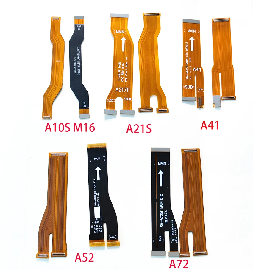 

50Pcs Main Board Motherboard Flex Cable For Samsung A11 A21 A21S A31 A41 A51 A71 A12 A22 4G A32 A33 A42 A52 A53 A72 5G