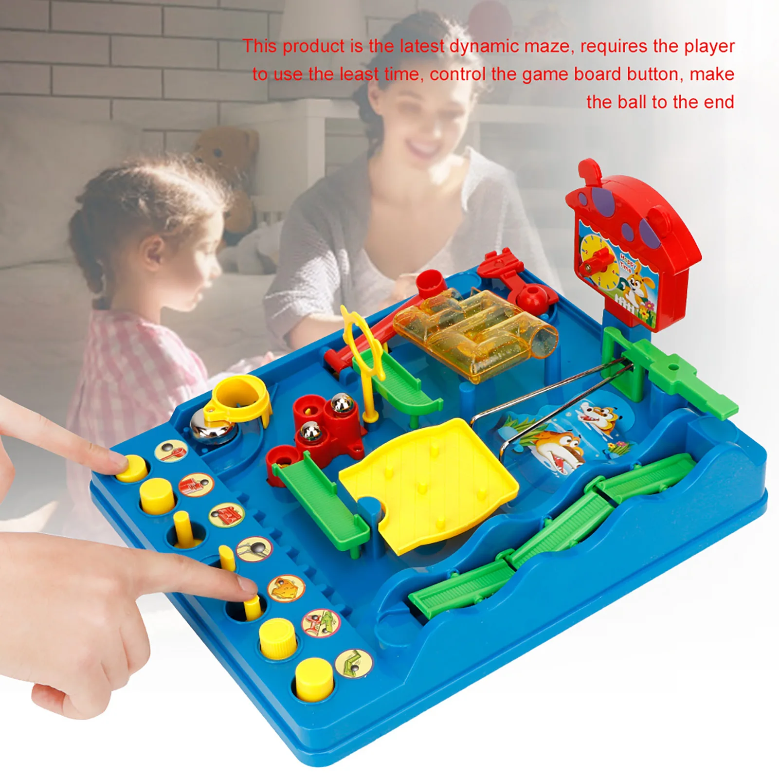 Mini Water Maze Game Portable Desktop Game Toy Parents Children Interactive Parent-Child Toys Gift For Kids children s 14pcs set magnetic fishing parent child interactive toys game kids 1 rod 1 net 12 3d fish baby bath toys outdoor toy