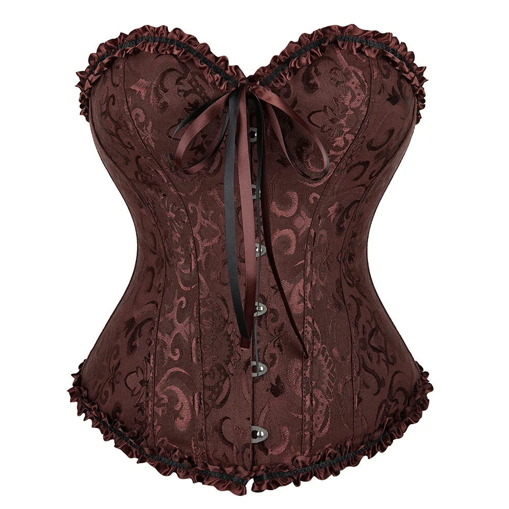 Women's Vintage Gothic Victorian Lace-Up Corset Top - Slimming Waist Shapewear