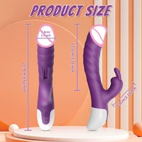 Stoßender Kaninchenvibrator für Frauen, Vagina-Dlido-Vibrator, G-Punkt-Klitoris-Stimulator, weibliche Masturbation, Sexspielzeug für Frauen 5