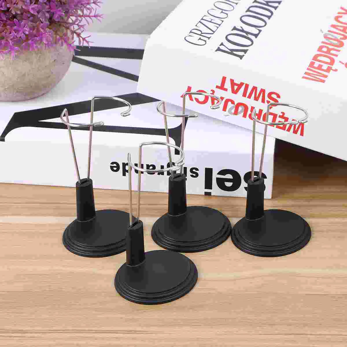 

4 Pcs Display Shelf Bear Stand Portable Dress Storage Rack Creative Baby