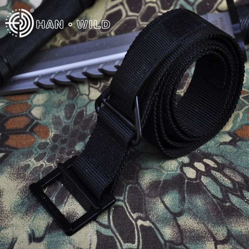 Outdoor Tactical Belt CQB Men's Canvas Belts Rappel Rescue Nylon Belt Tactical Commuting