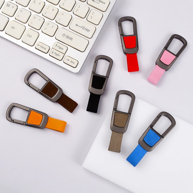 Luxury Leather Keychain - Classic Key Ring Holder & Bag Charm Gift Accessory