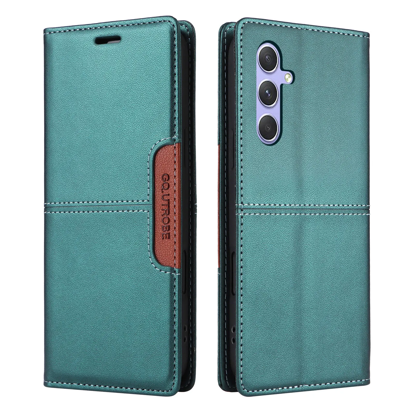 Leather Flip Wallet Case - Elegant and Durable Protection with Card Slots and Magnetic Closure
