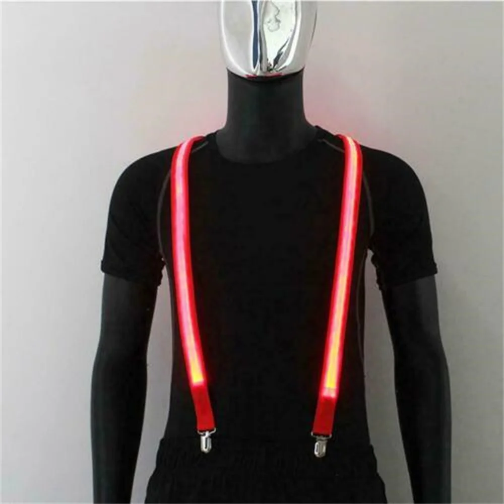 FORMIZON 3pcs Bretelles LED Pour Hommes, Bretelles Lumineux Pour