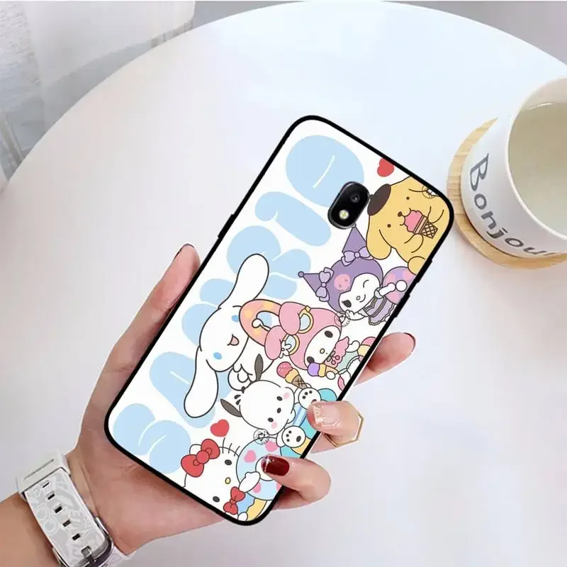 Sanrio-Kuromi-Cinnamoroll Phone Case For Samsung Galaxy J200 J2 Prime J2 Pro J6 2018 J250 J4 Plus J415 J5 Prime J7