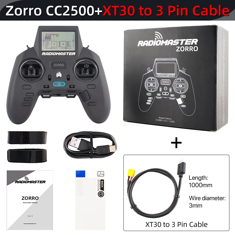 RadioMaster Zorro 2,4 GHZ RC Controller ELRS CC2500 JP4IN1 Sender