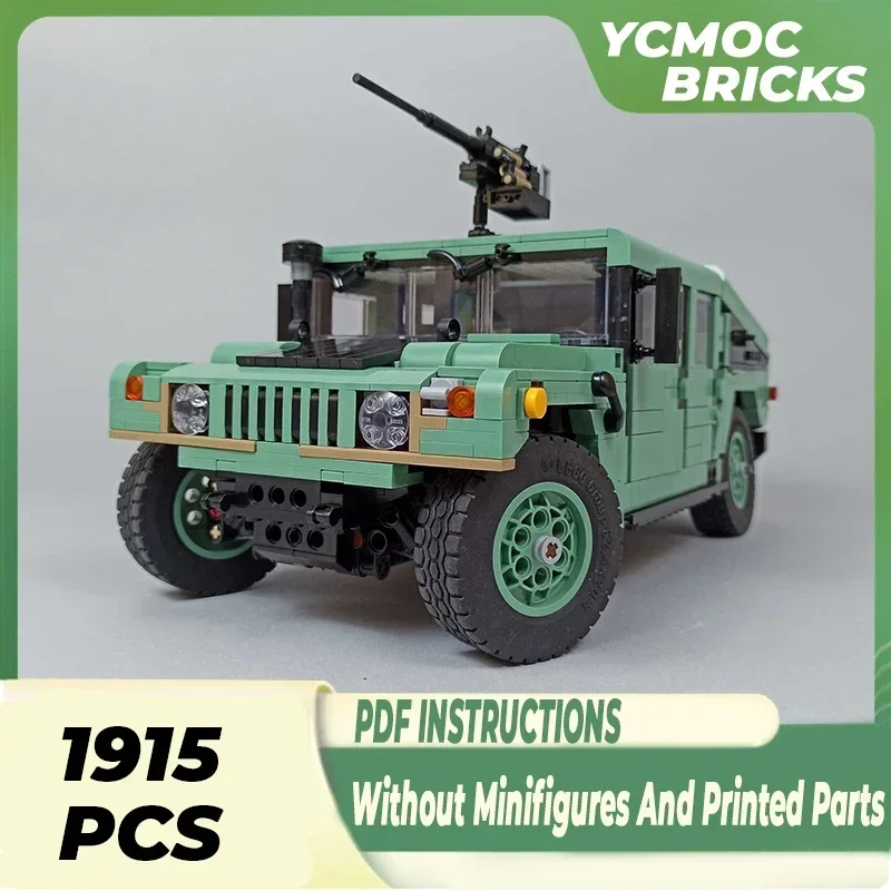 

Военная Модель Moc, строительные блоки HMMWV, многоцелевой колесный автомобиль, технологические блоки, подарки, рождественские игрушки, Наборы «сделай сам» в сборе