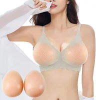 LERVANLA Prothèses mammaires artificielles en silicone, coussinets de poitrine, faux seins, sous-vêtements en silicone pour femmes, soutien-gorge rembourré pour poitrine généreuse 1
