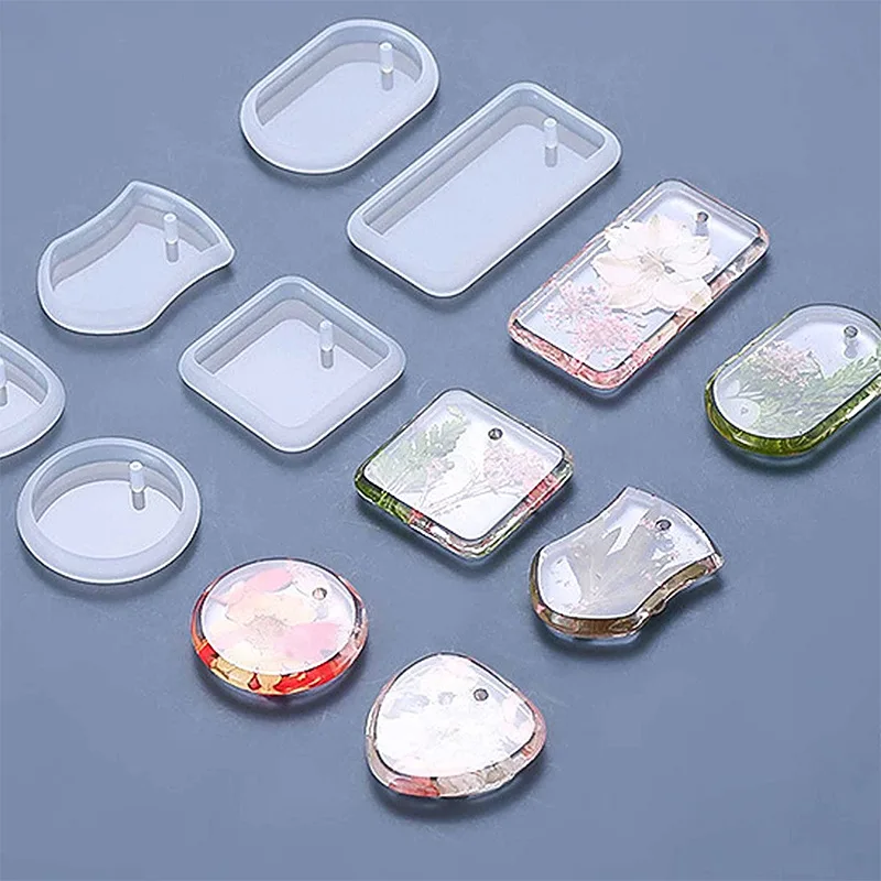 DIY Keychain Pendant Silicone Mold for Epoxy Resin Round