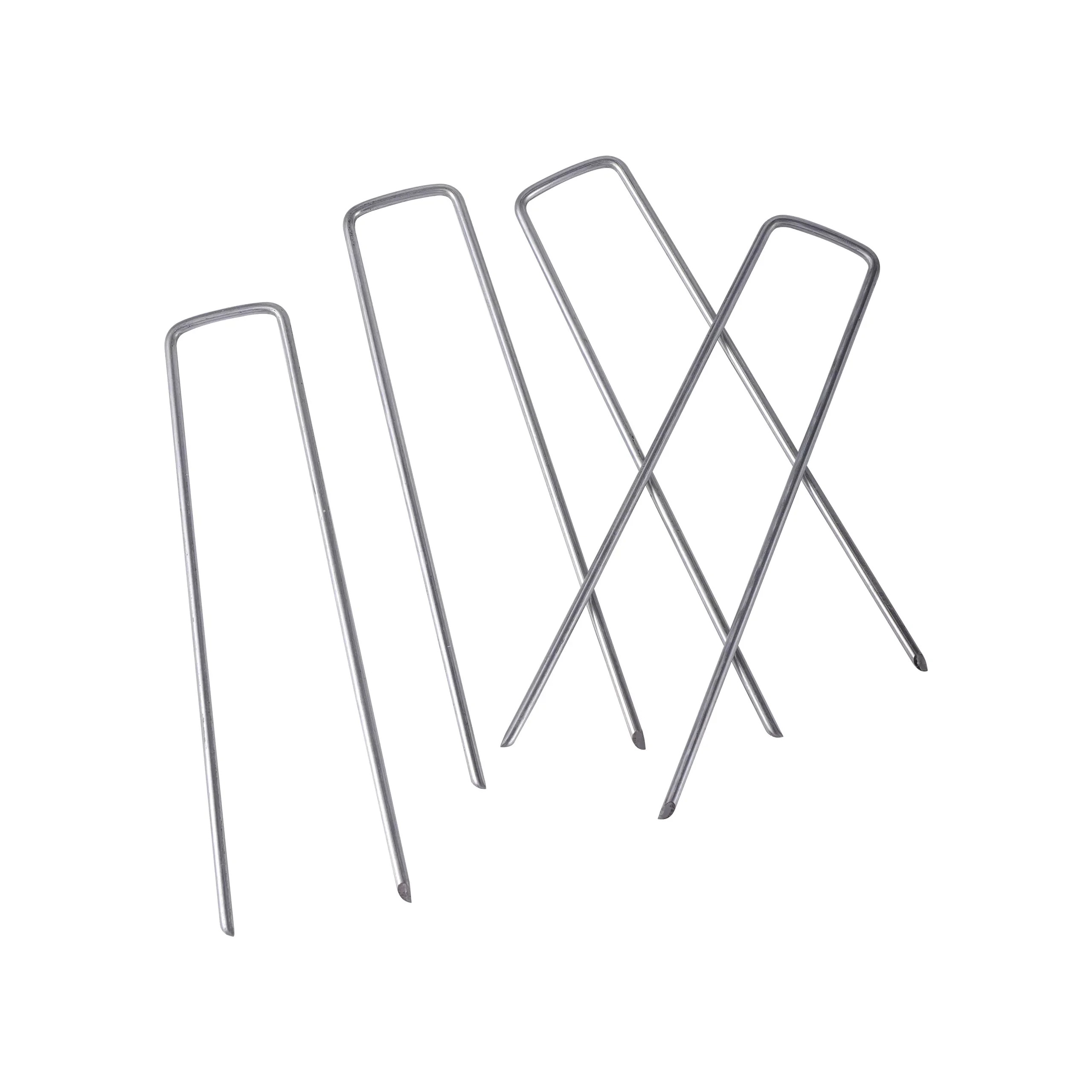 

Pcs U-Shaped Garden Stakes Metal Galvanized Greenhouse Film U-Nail Insect Net Tent Fixed Peg Anchoring Landscape Fabric Nail