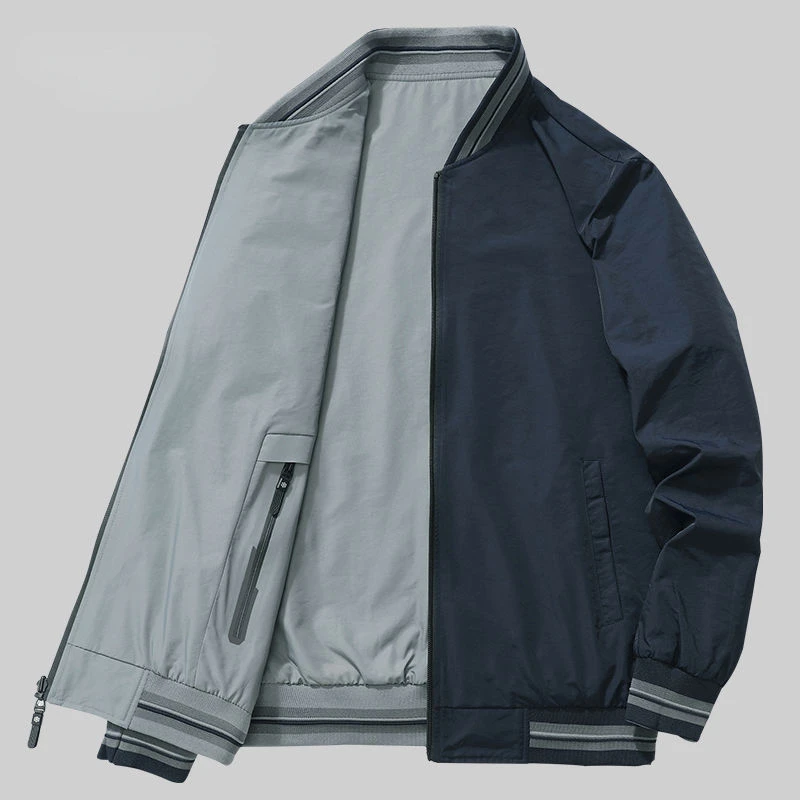 Outdoor Jacket Men Bomber Jacket Windbreaker Zipper Long Sleeve Windproof Waterproof Coat Spring Autumn Loose Men's Clothing