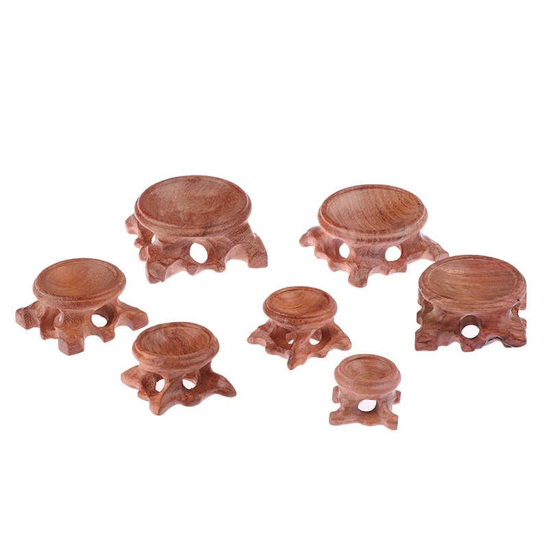 Acid Branch Wood Display Stand Base For Crystal Ball Sphere Globe Stone Decor