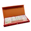 Mini Mahjong Set Portable Mahjong Board Portable Mini Mahjong Game Set for Travel Home Parties Lightweight Classic for On-the-go 3
