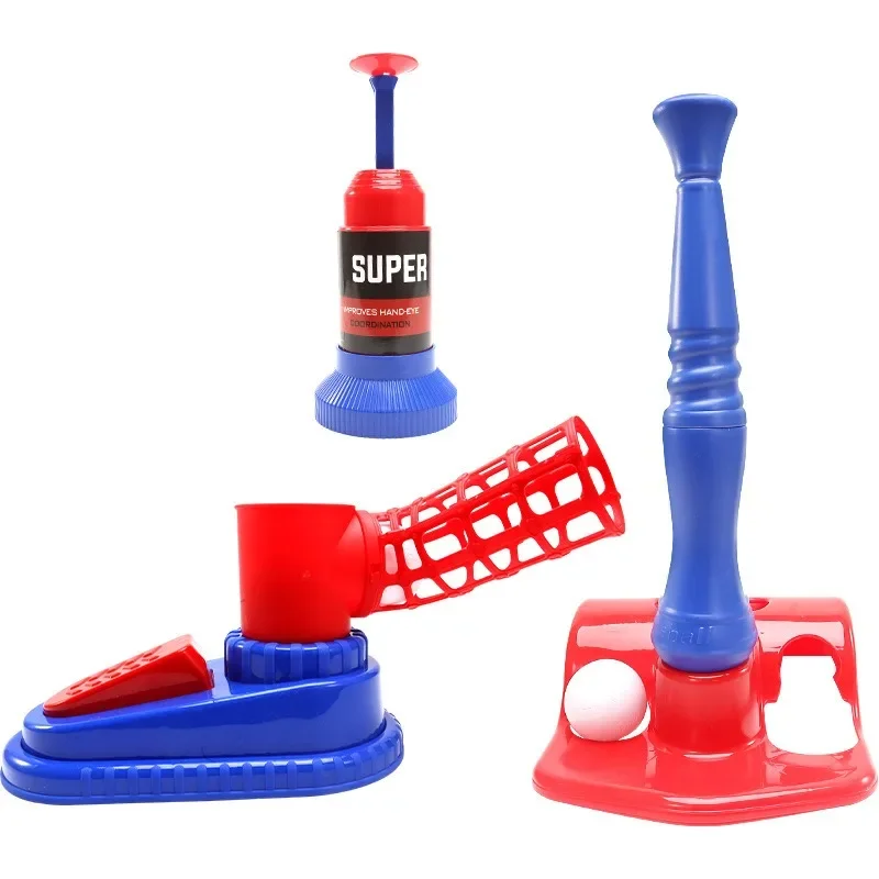 Baseball Ball Toys Games Adjustable Automatic Pitching Baseball Machine Toy Sets for Kids Outdoor Sport