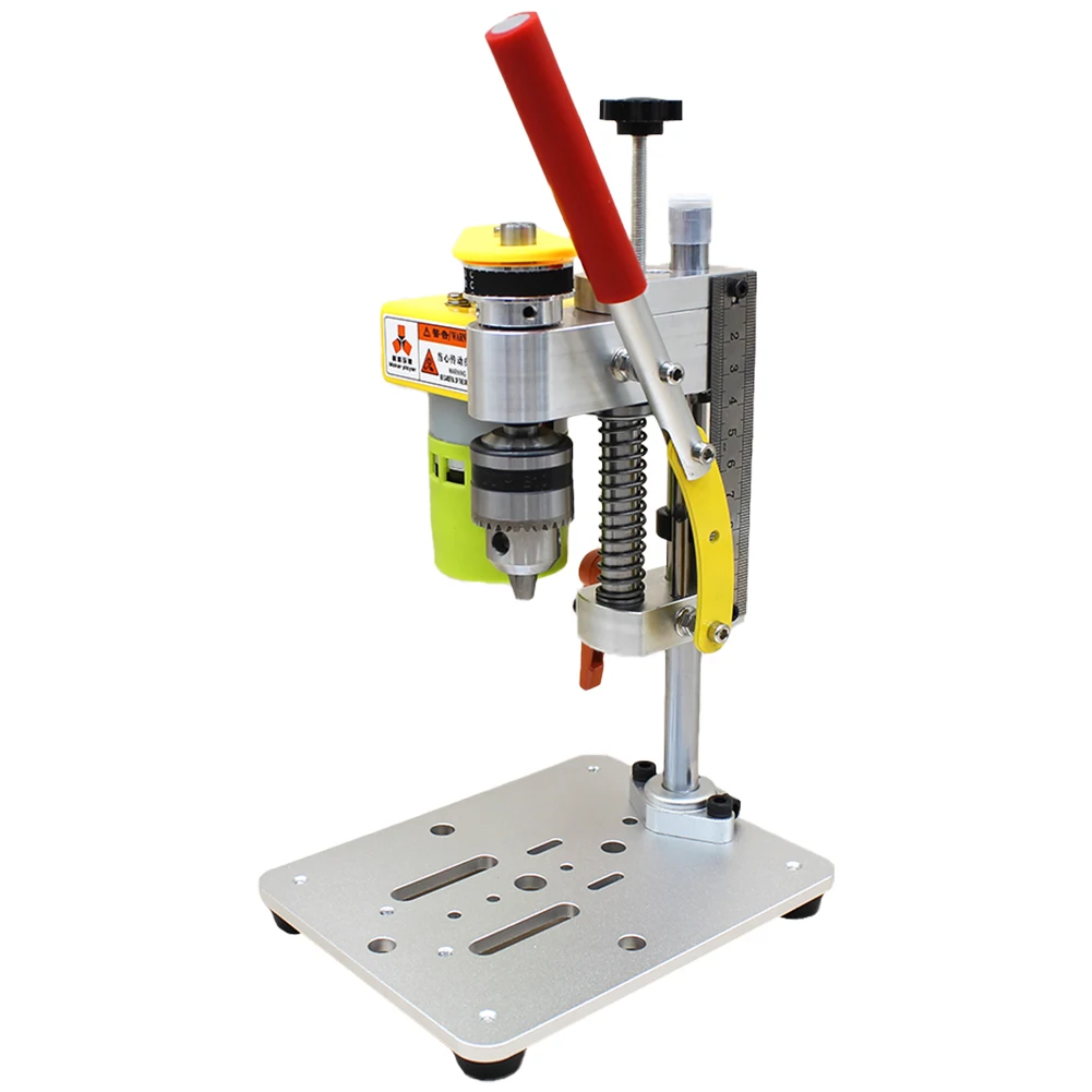 Precision CNC Table Drilling Machine Mini Drill Press Portable Benchtop Driller B10 Chuck DIY Metal Wooden Jade Crafts Tool 3
