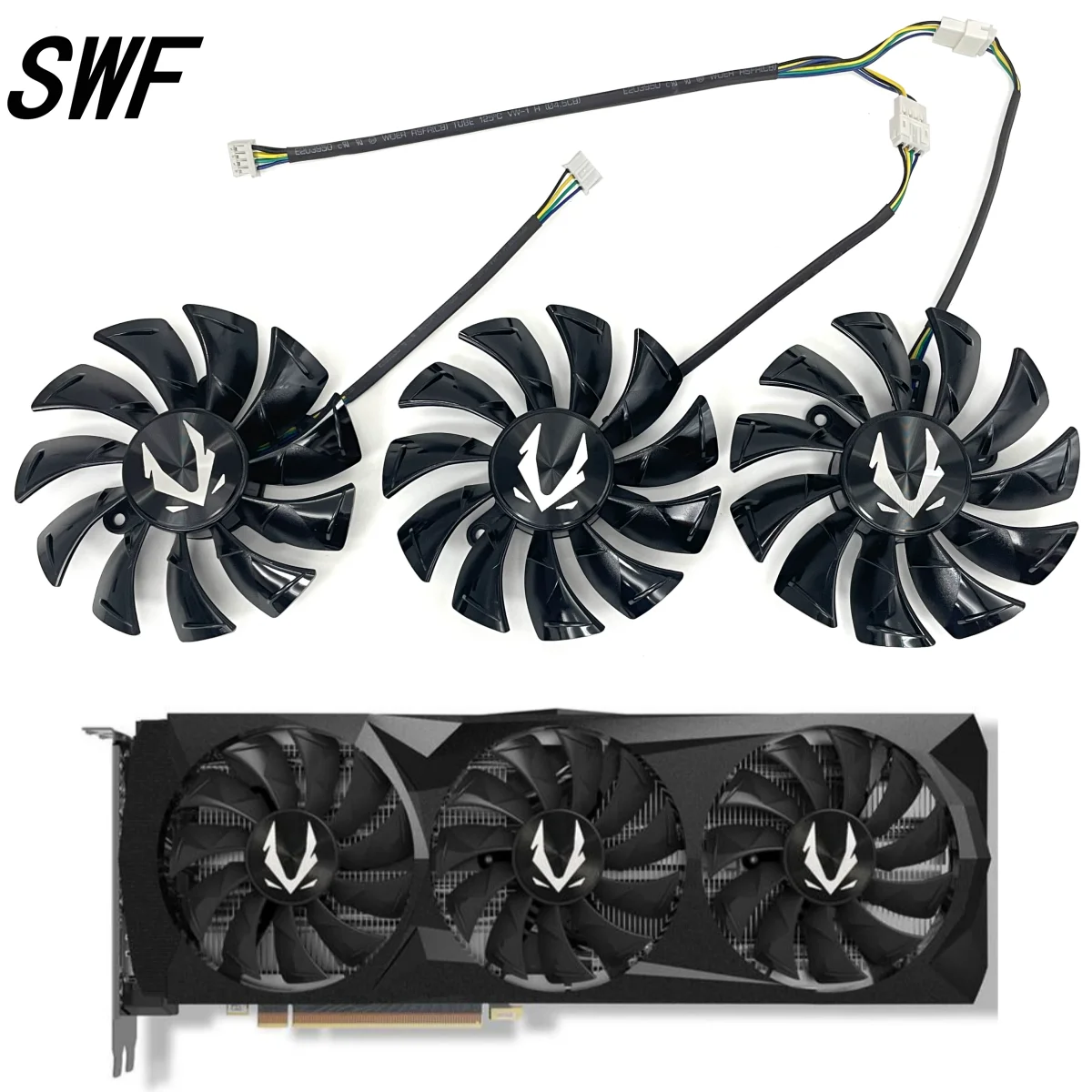 fã de Refrigeração da Placa Gráfica para Zotac Geforce Rtx 2080 ti Amp Edição Refrigerador Novo 87 mm Ga92s2u Gfy09215m12spa Rtx2080 2080ti