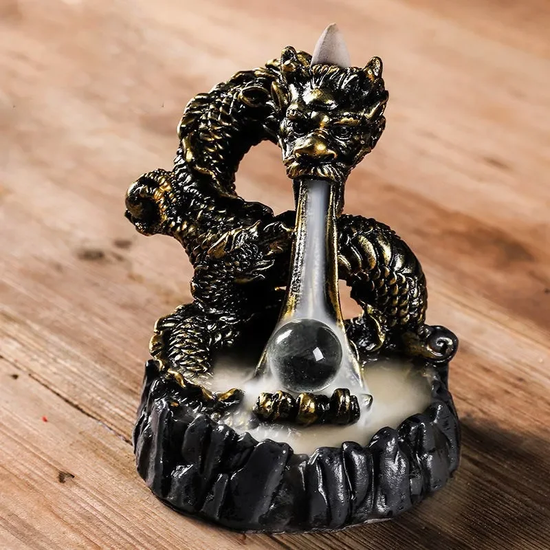 Dragon Backflow Coni Di Incenso Zen Garden Living Room Smoke Waterfall Dragon Decor Home Porte Encens Ecoflow Home Decor