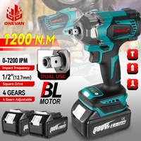 1200N.M Brushless Electric Impact Wrench 1/2Inch Cordless Electric Wrench Socket Screwdriver Power Tools For Makita 18V Battery 1