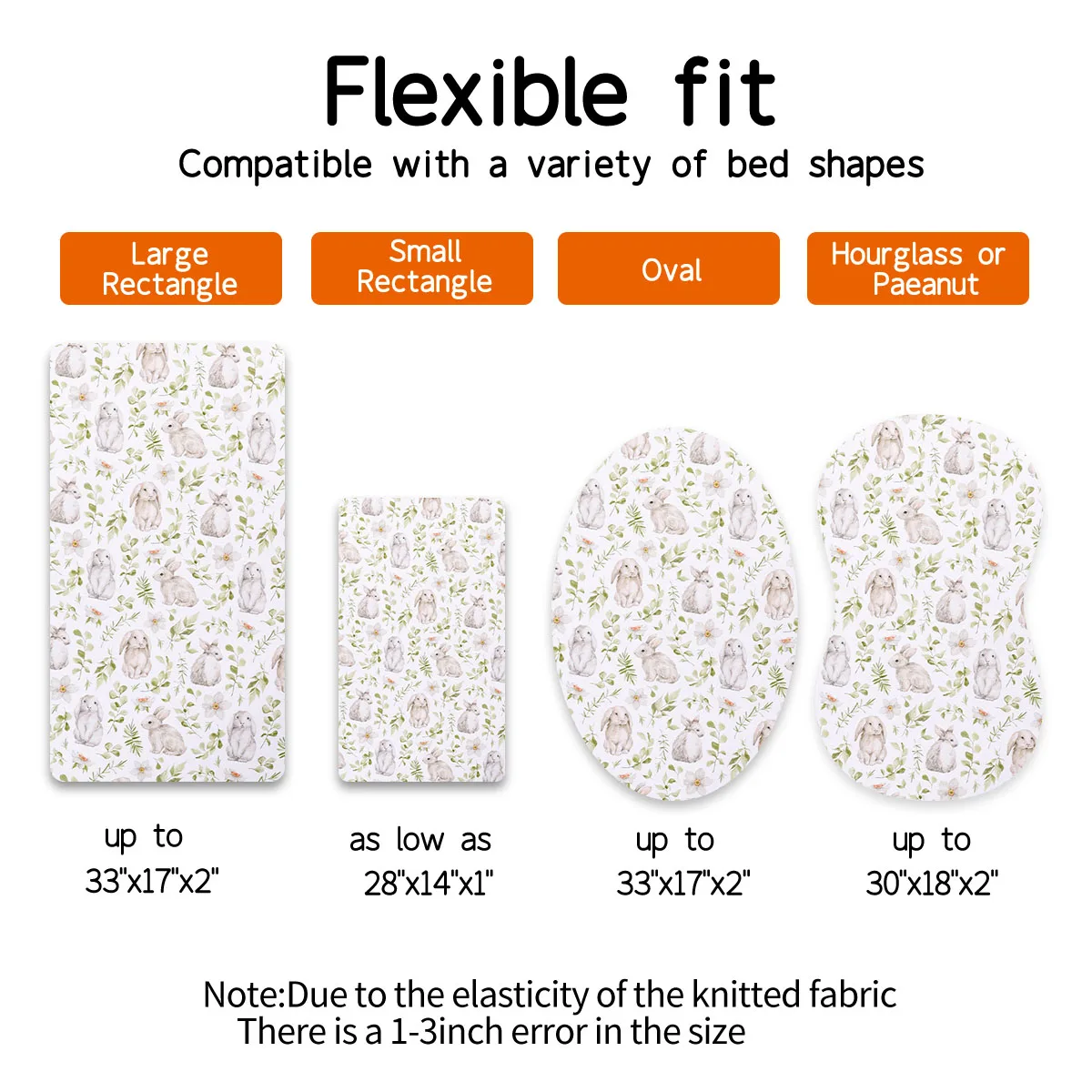 HappyFlute New Print 41*66CM Baby Bassinet Summer Super Soft Baby Mattress Covers Elastic Design Removable Bed Cover