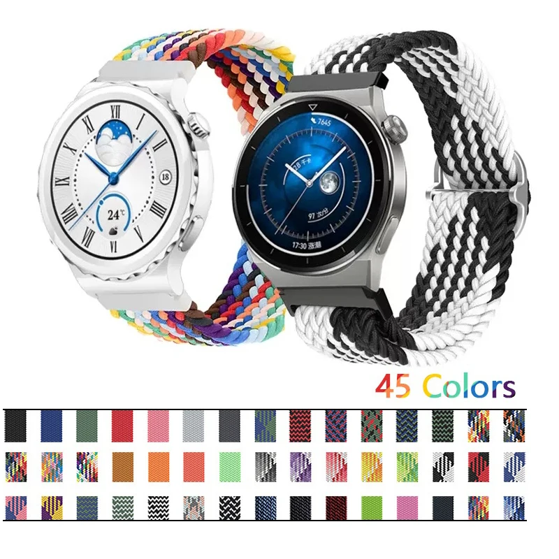 

Nylon Strap for Huawei Watch GT 3 GT3 PRO 43mm 46mm Smart Watch band Strap for GT2 2 Pro 42 46mm Silicone Bracelet Wristband